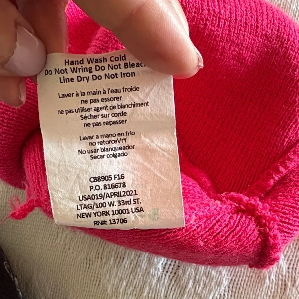 Gently Loved Carhartt Kids Bright Pink Knit Hat